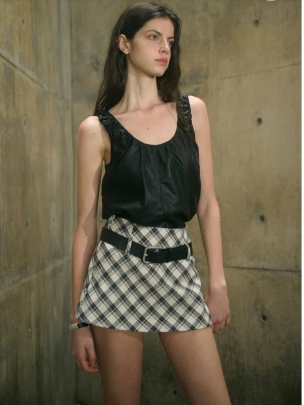 Ancosti faux leather tank (NWT)